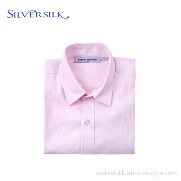 Preppy Style Custom Stylish School Pink Blouse